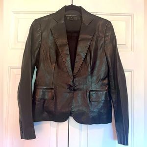 Ralph Lauren Black Label Leather Blazer